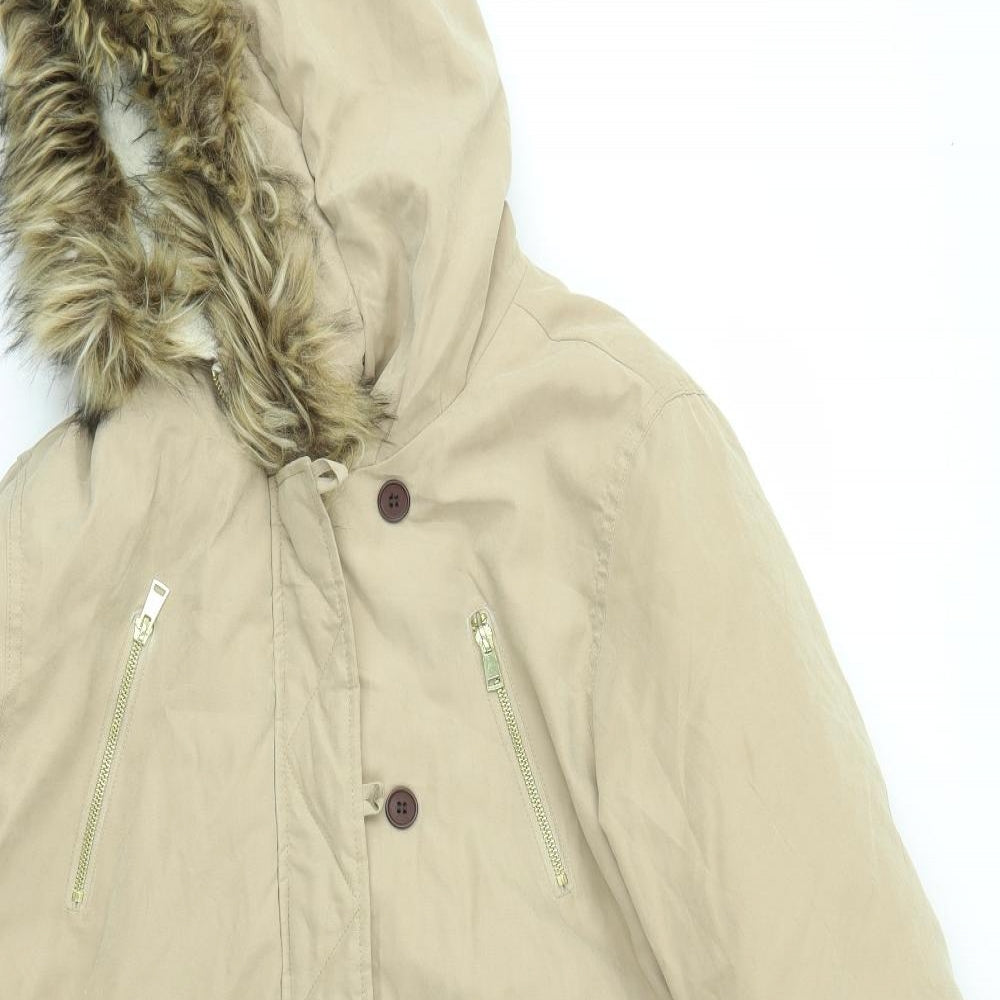 Brave Soul Womens Beige   Jacket Coat Size 18