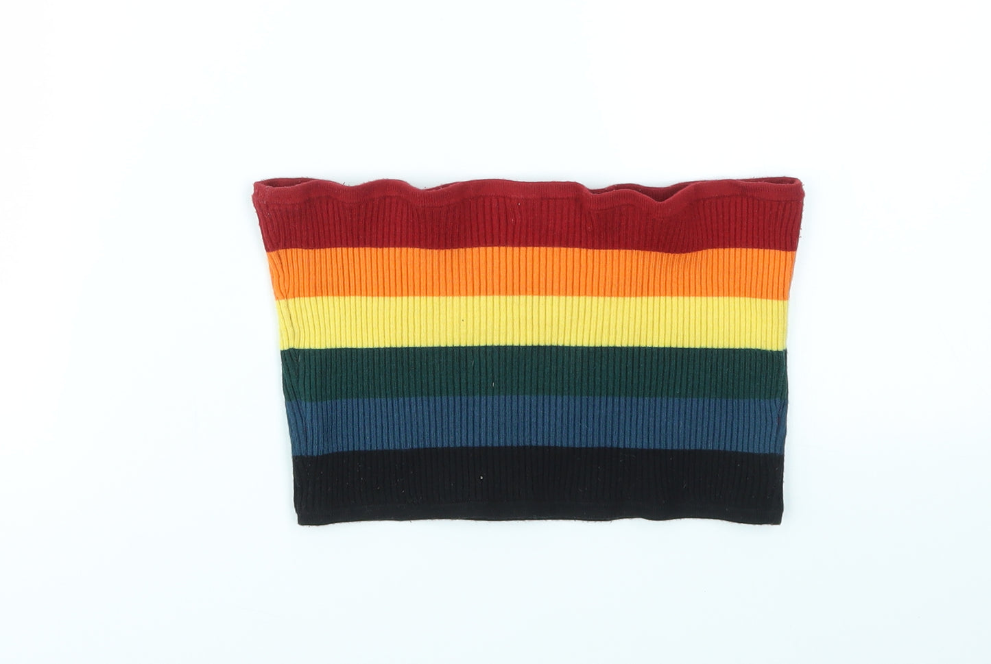 Honey Punch Womens Multicoloured Striped  Basic T-Shirt Size M