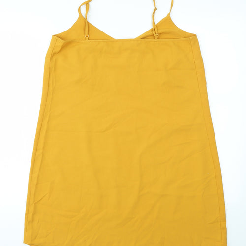 miss guided Womens Yellow   Fit & Flare  Size 12