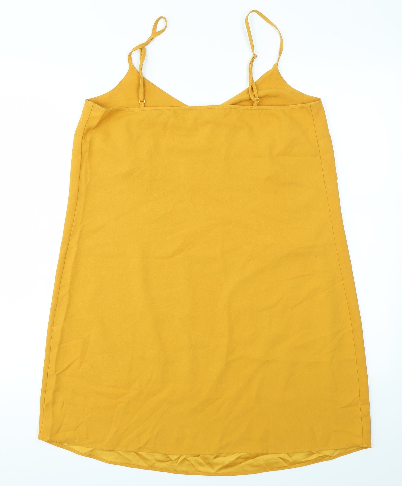 miss guided Womens Yellow   Fit & Flare  Size 12