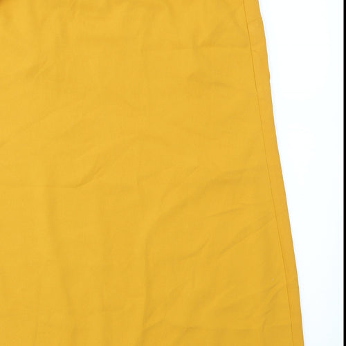 miss guided Womens Yellow   Fit & Flare  Size 12