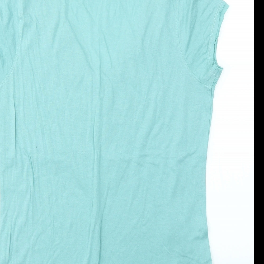 Active Wear Womens Blue   Basic T-Shirt Size 14