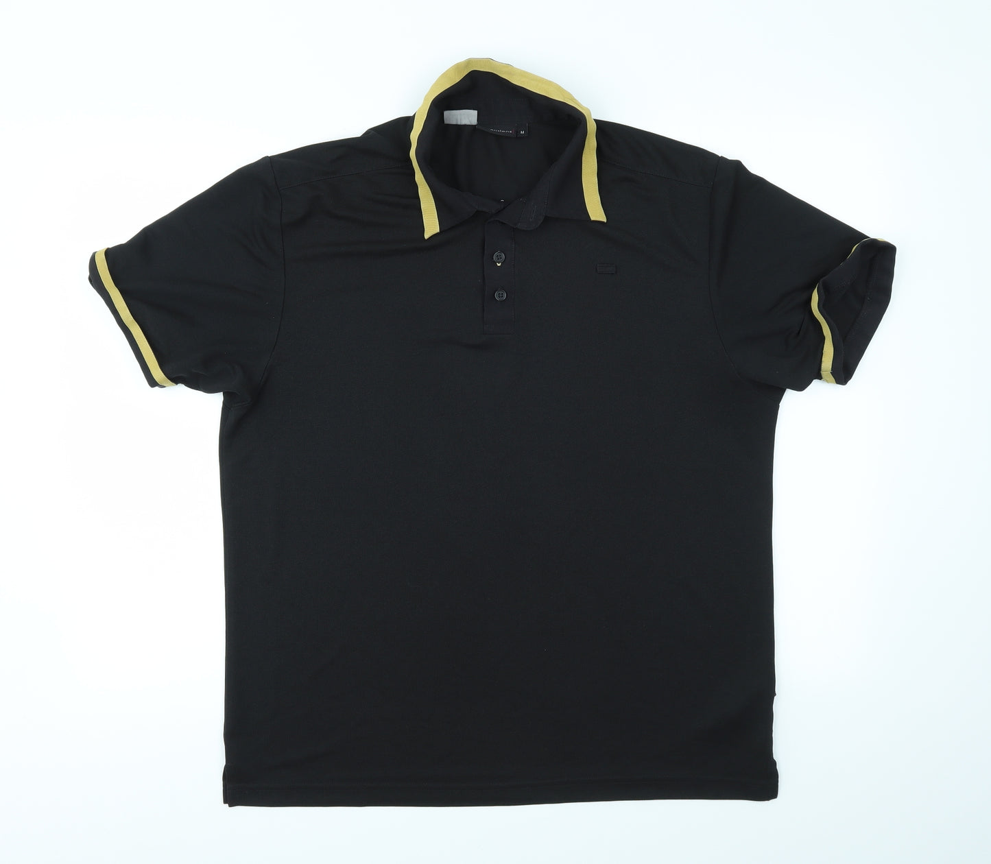 Dimensions Mens Black    Polo Size M