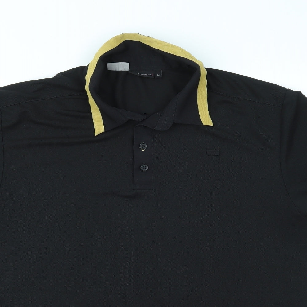 Dimensions Mens Black    Polo Size M