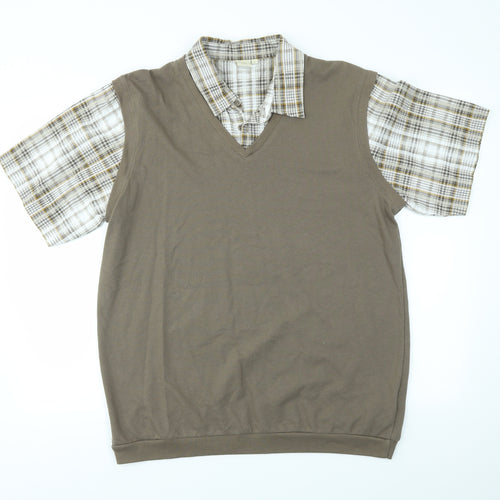 Cotton Traders Mens Brown   Pullover Sweatshirt Size L