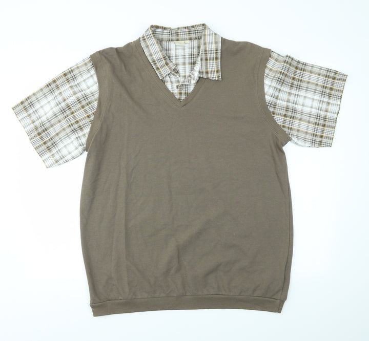 Cotton Traders Mens Brown Pullover Sweatshirt Size L
