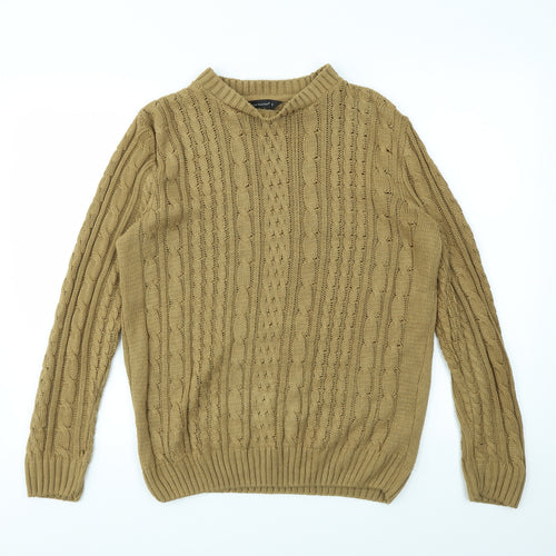Cedar Wood State Mens Brown   Pullover Sweatshirt Size S