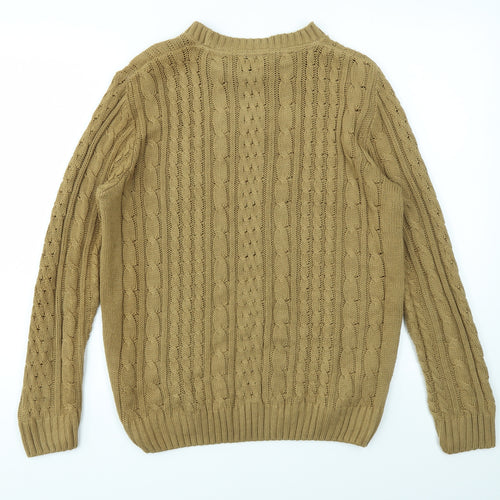 Cedar Wood State Mens Brown   Pullover Sweatshirt Size S