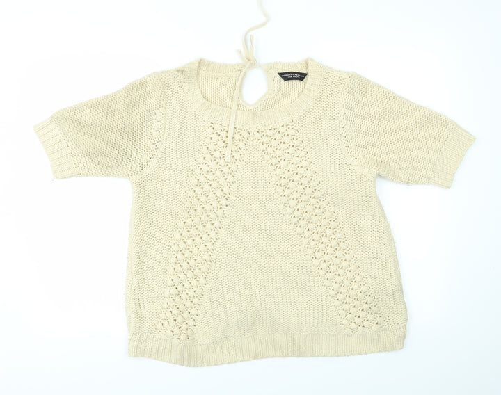 Dorothy Perkins Womens Ivory Pullover Jumper Size 14