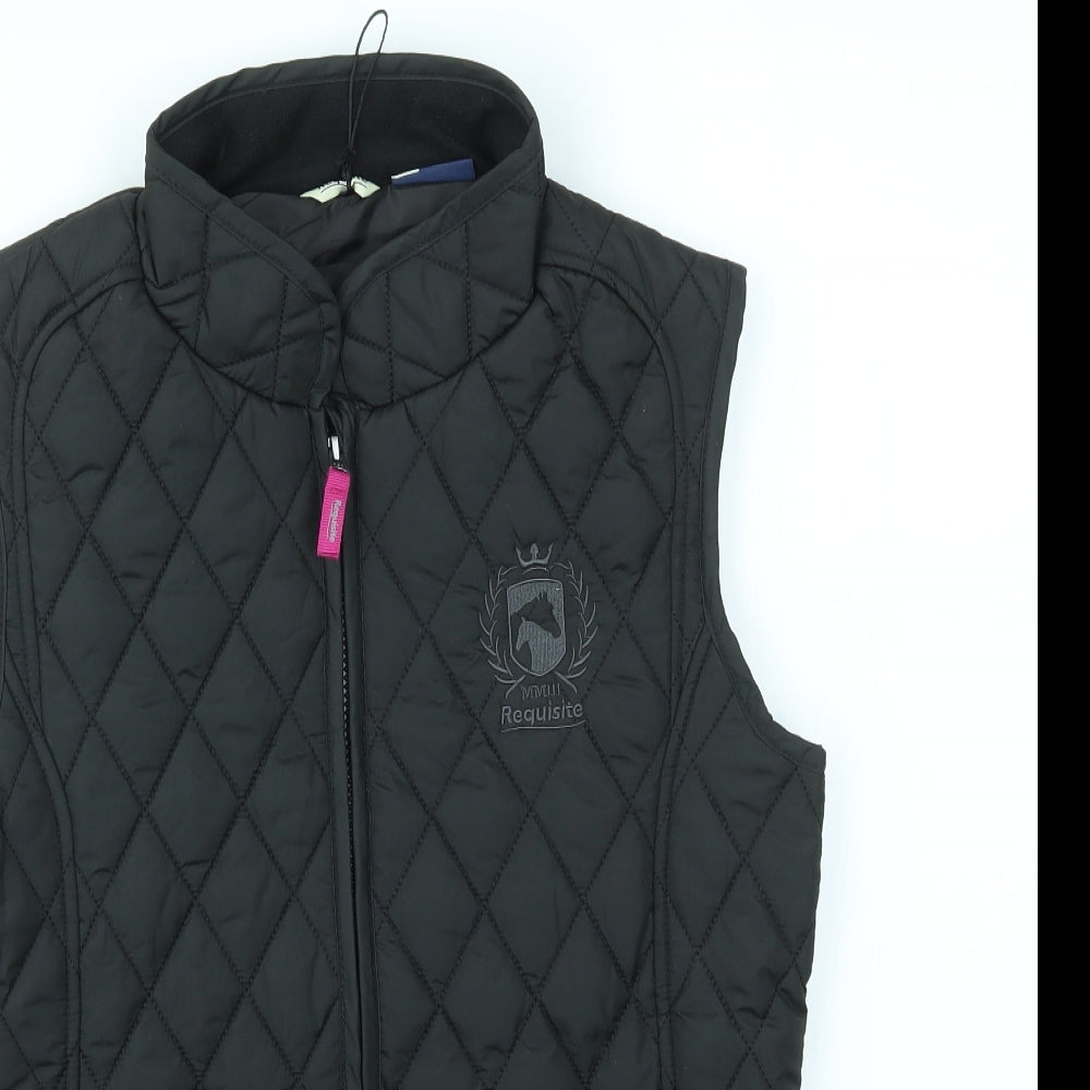 Requisite Womens Black   Gilet Coat Size 10