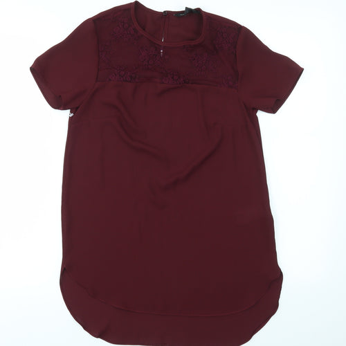 New Look Womens Red   Basic Blouse Size 6