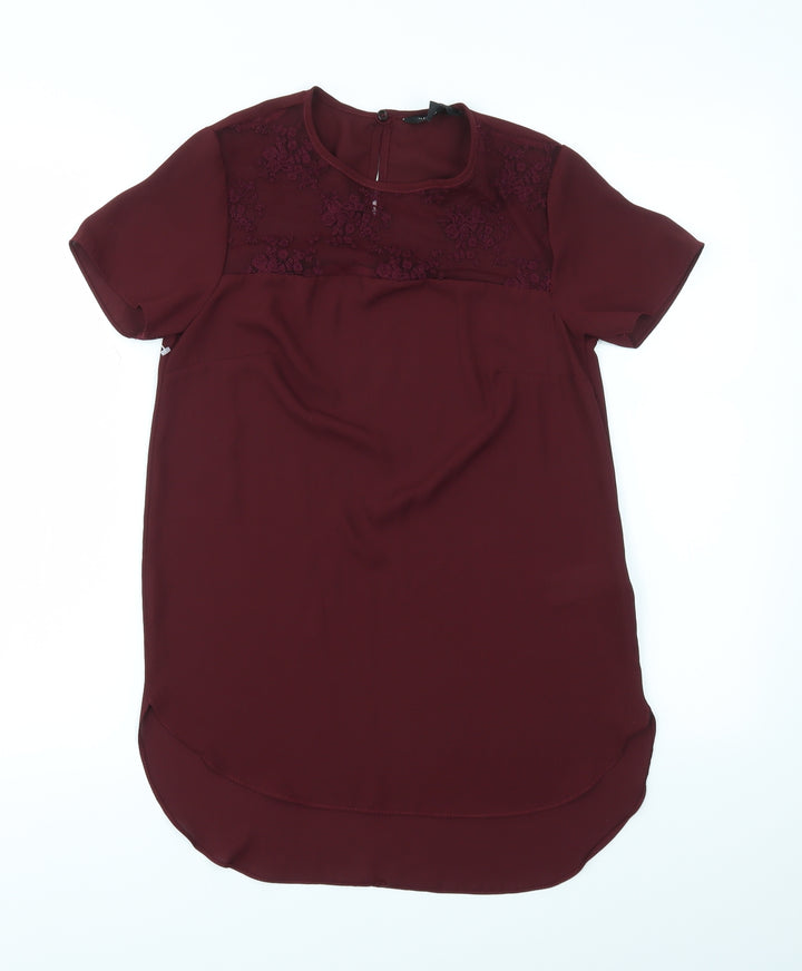 New Look Womens Red   Basic Blouse Size 6