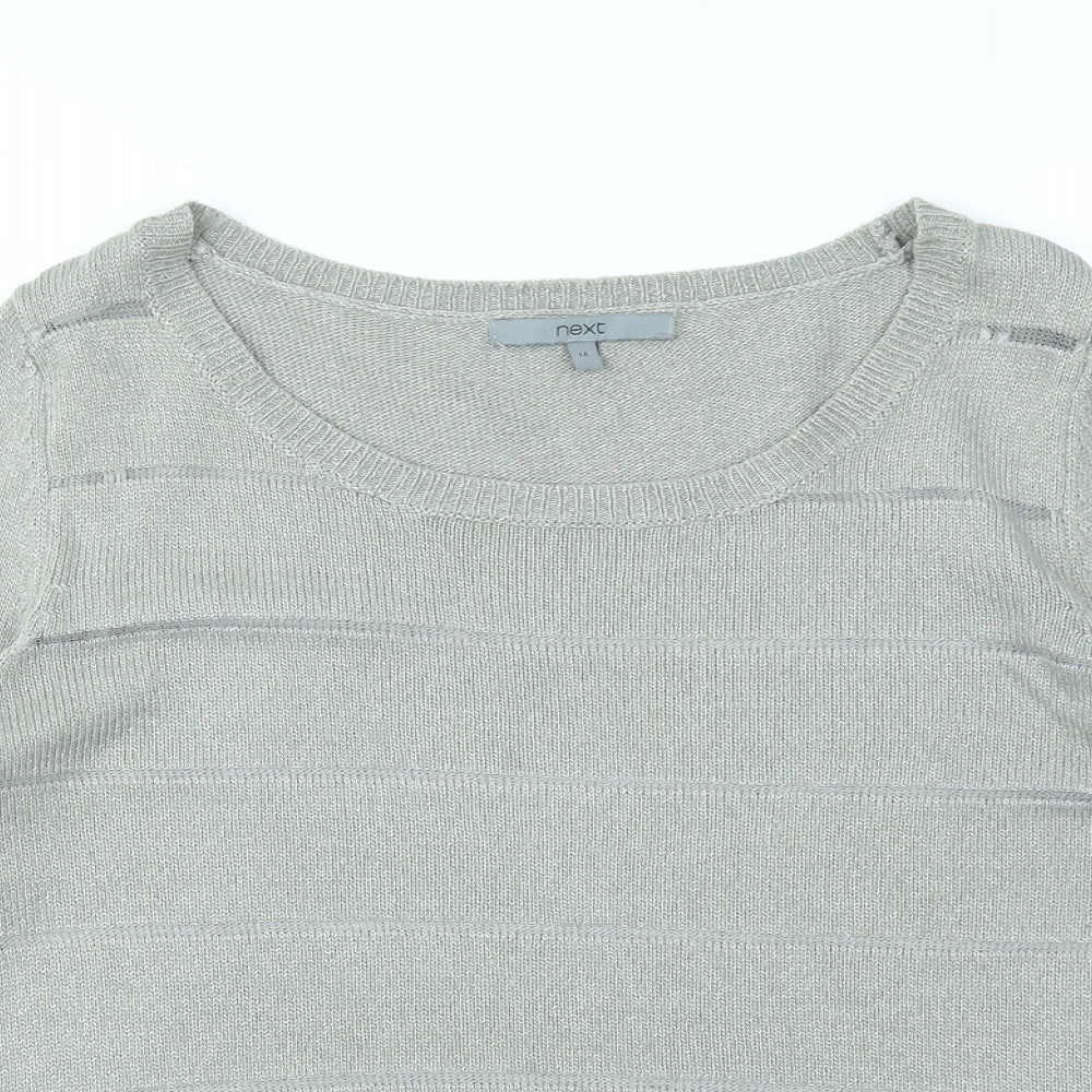 NEXT Womens Grey   Basic T-Shirt Size 14
