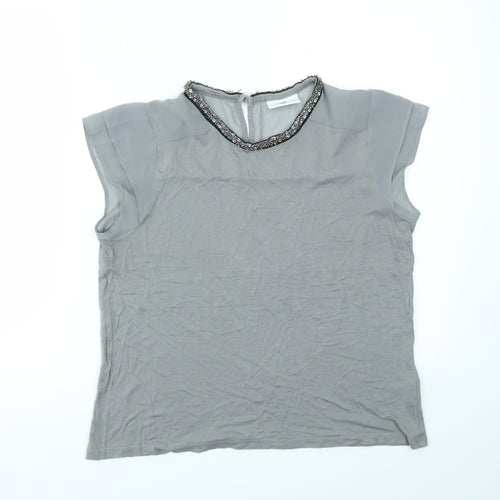NEXT Womens Grey   Basic T-Shirt Size 14