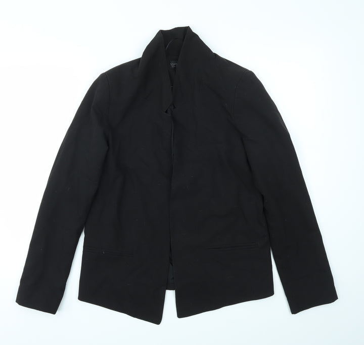 Topshop Womens Black Jacket Blazer Size 10