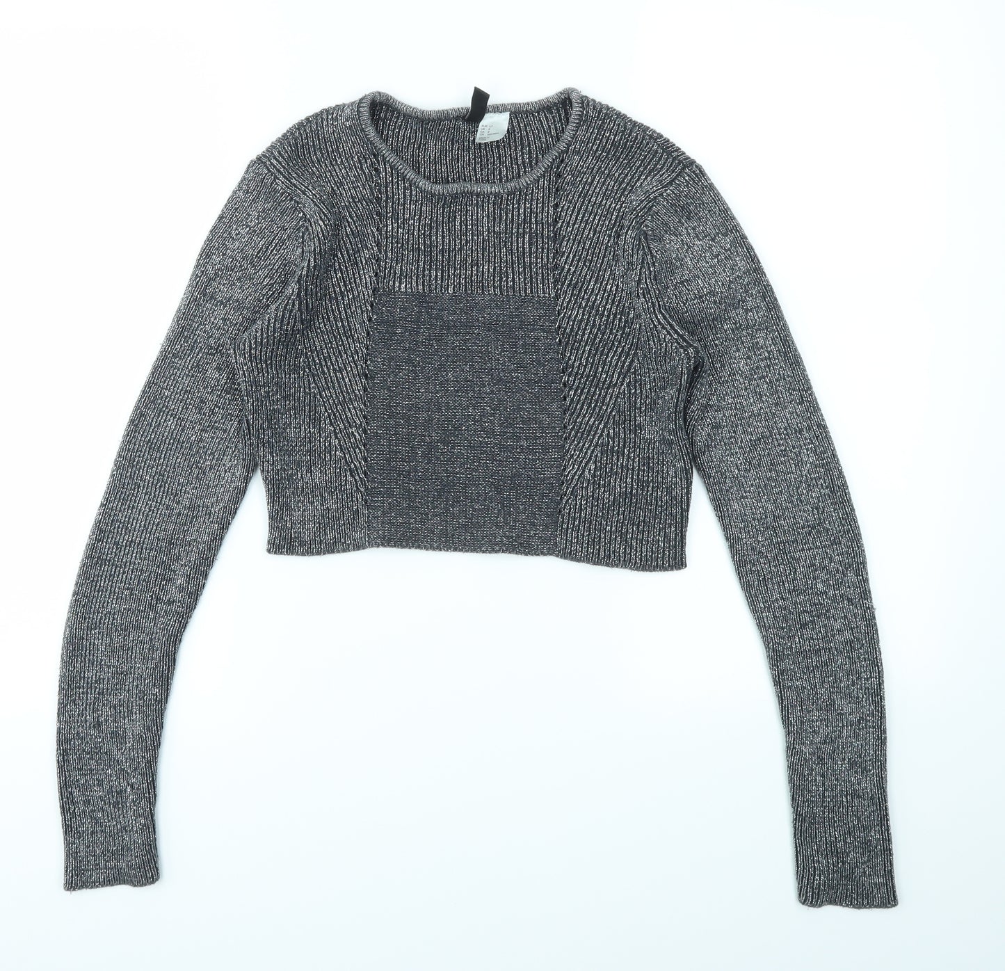 H&M Womens Silver   Pullover Jumper Size 8