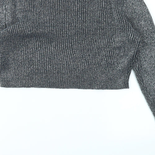 H&M Womens Silver   Pullover Jumper Size 8