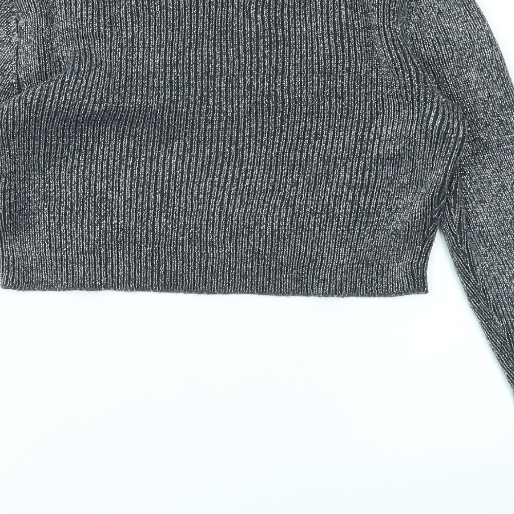 H&M Womens Silver   Pullover Jumper Size 8
