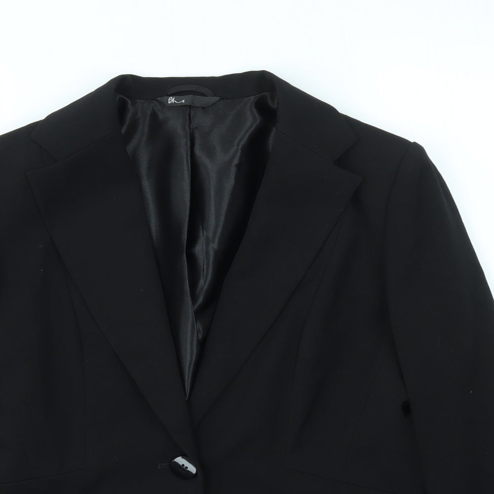 BHS Womens Black   Jacket Blazer Size 12