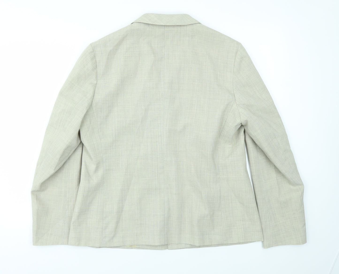 M&S Womens Beige   Jacket Blazer Size 14