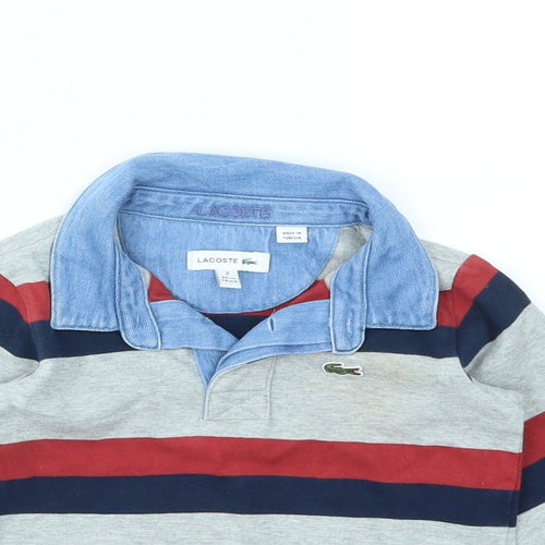 Lacoste Boys Multicoloured Striped  Basic T-Shirt Size 2 Years
