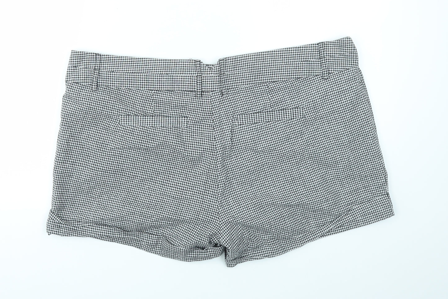Dorothy Perkins Womens Multicoloured Check  Cut-Off Shorts Size 20