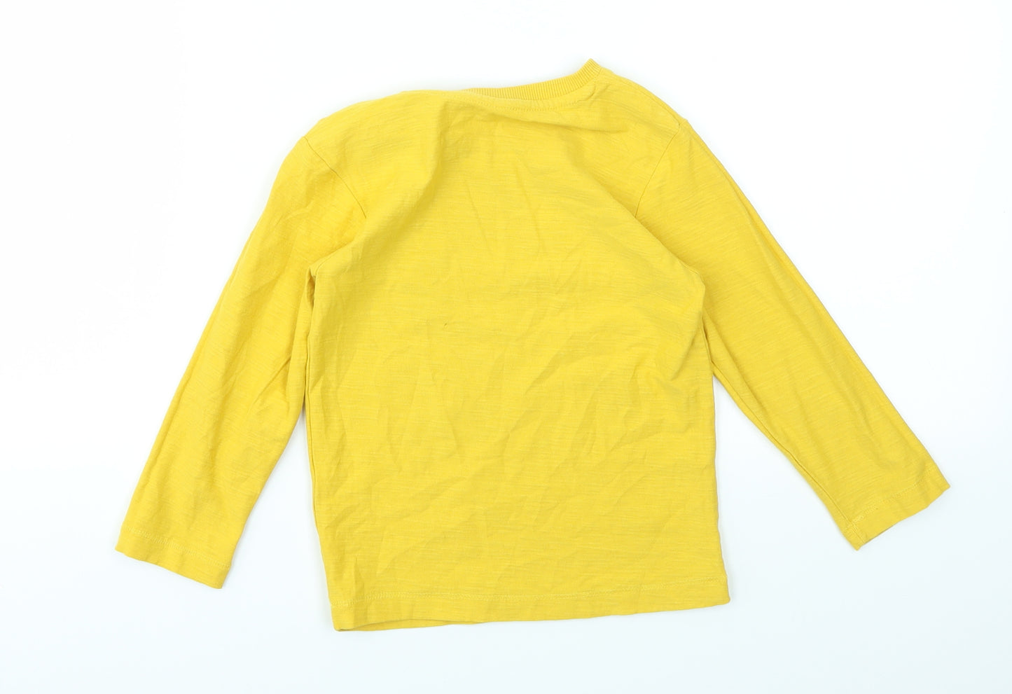 Matalan Boys Yellow   Basic T-Shirt Size 3-4 Years