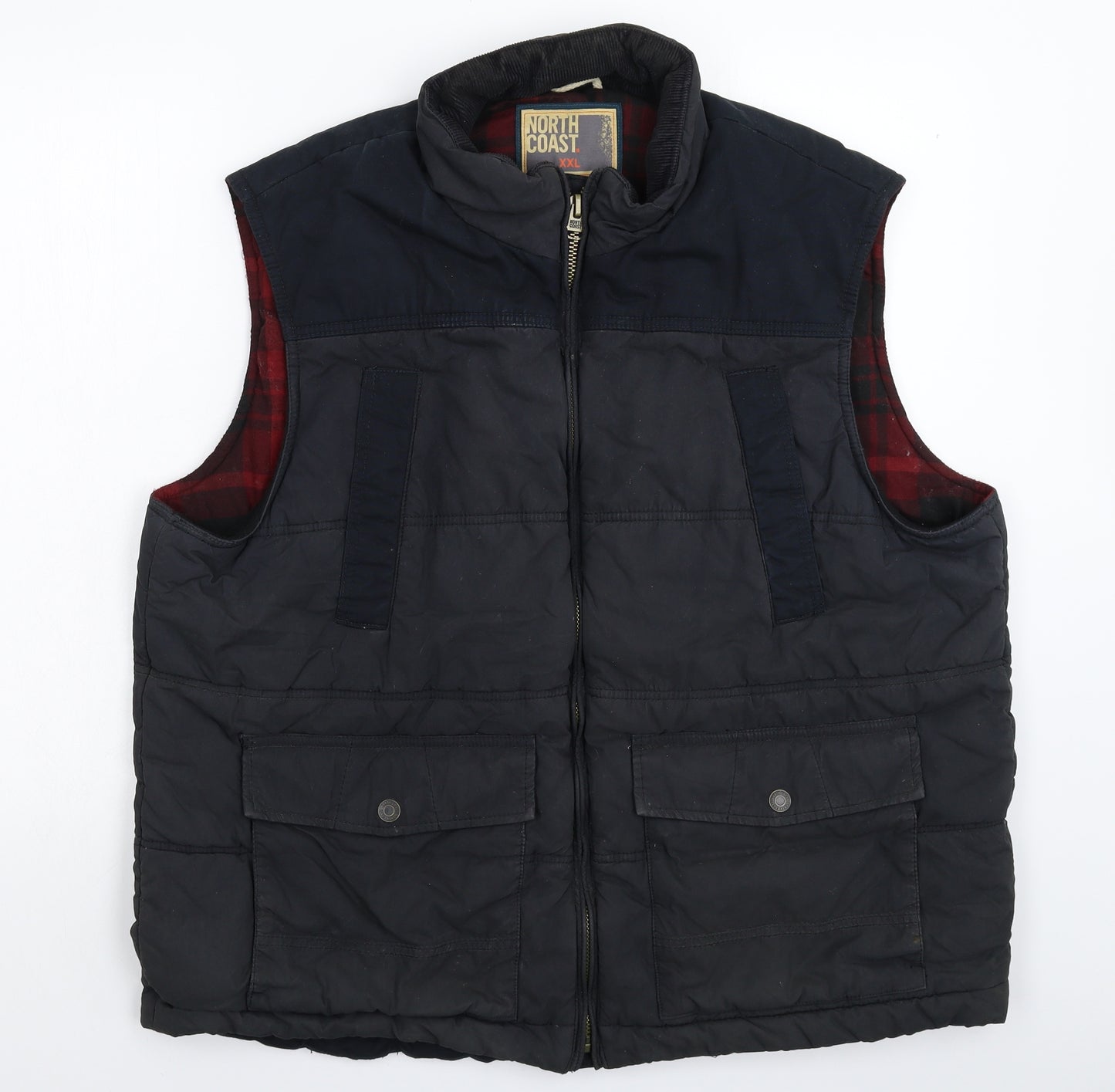 North Coast Mens Black   Gilet Jacket Size 2XL