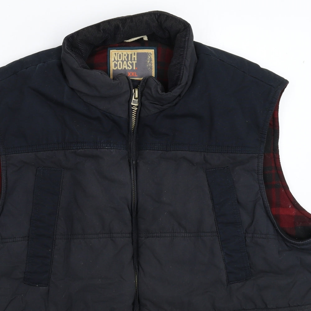 North Coast Mens Black   Gilet Jacket Size 2XL