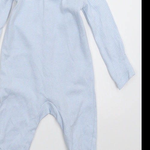 F&F Baby Blue Striped  Babygrow One-Piece Size 3-6 Months