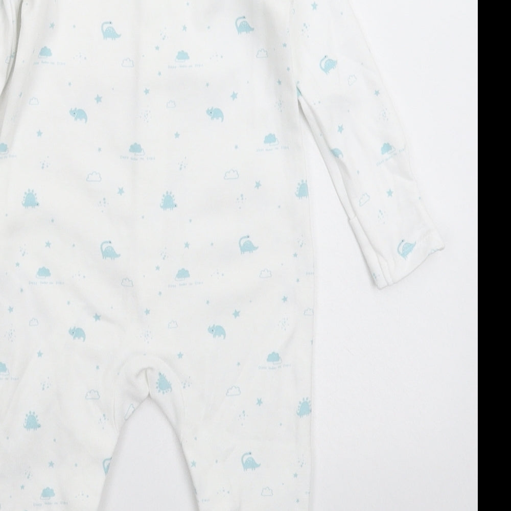 F&F Baby White   Babygrow One-Piece Size 3-6 Months