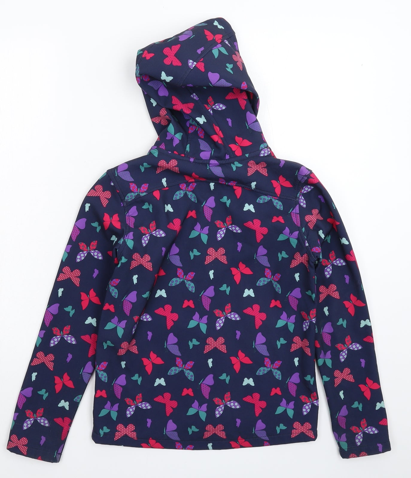 Mountain Warehouse Girls Blue  Softshell Rain Coat Coat Size 9-10 Years