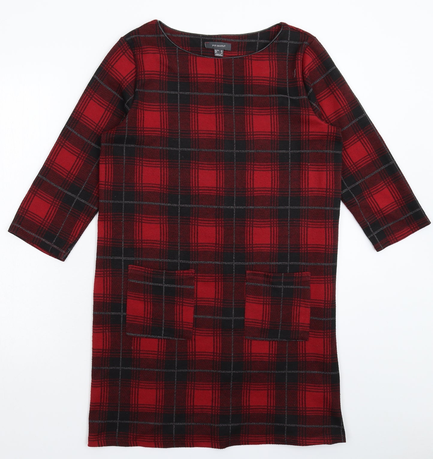 Primark Womens Multicoloured Check  Bodycon  Size 10