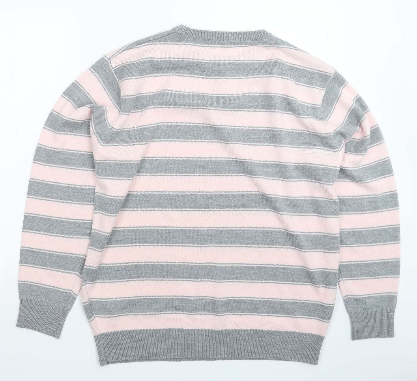 Cedar Wood State Mens Multicoloured Striped Knit Pullover Jumper Size XL
