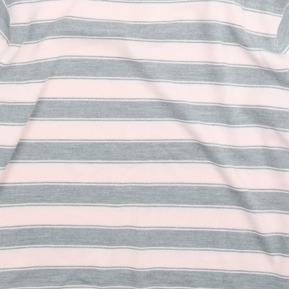 Cedar Wood State Mens Multicoloured Striped Knit Pullover Jumper Size XL