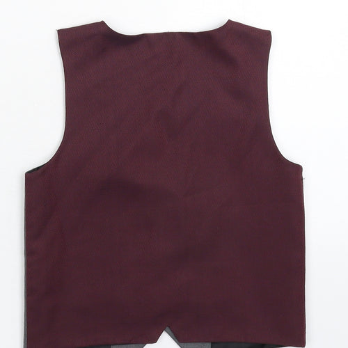 Preworn Boys Grey   Jacket Waistcoat Size 3-4 Years