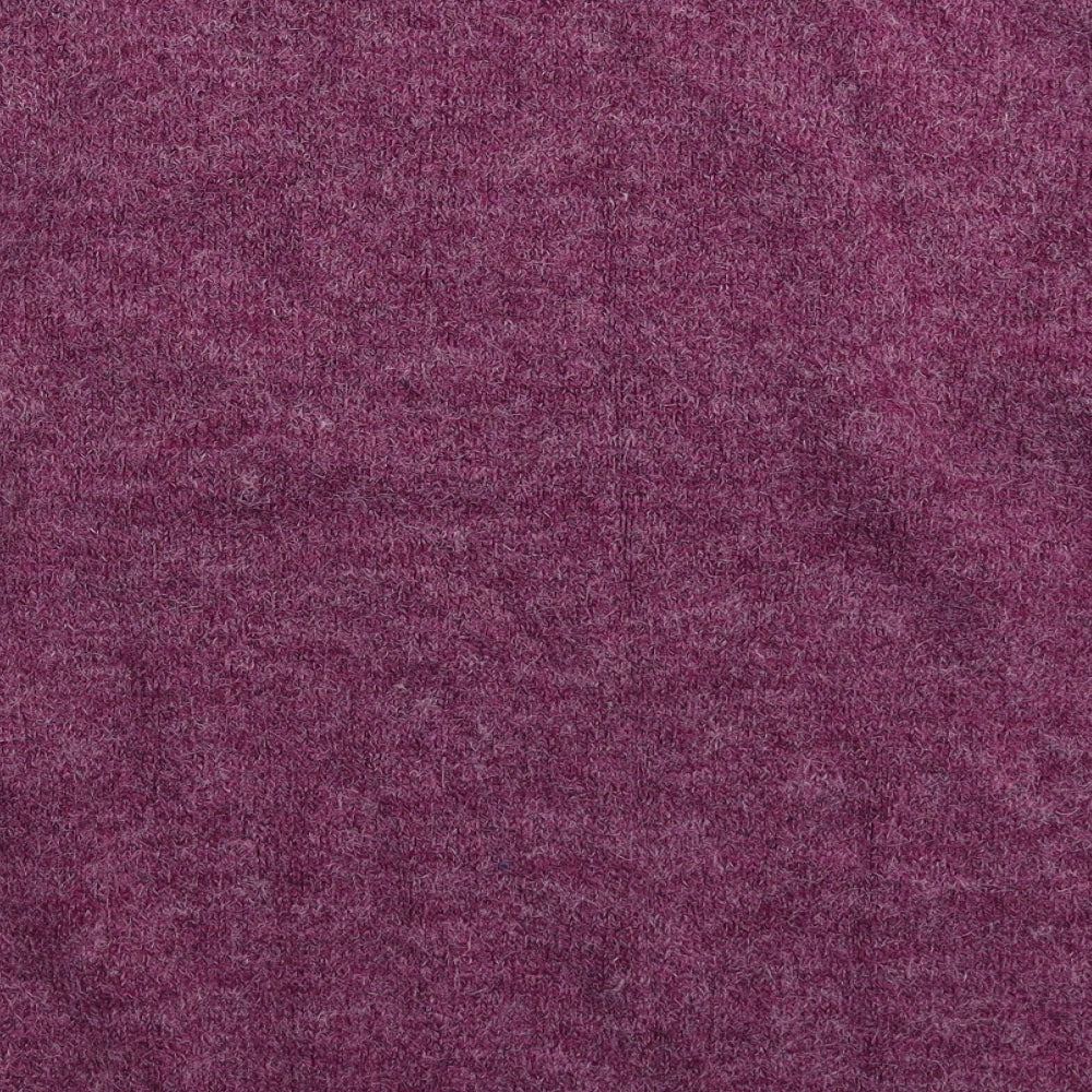 Damart Womens Purple Geometric Knit Pullover Jumper Size 26