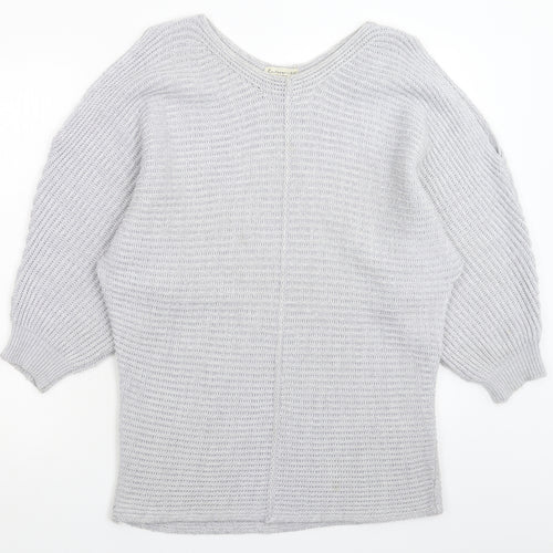 F&F Womens Grey  Knit Pullover Jumper Size M