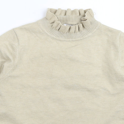 Preworn Womens Beige  Knit Pullover Jumper Size S