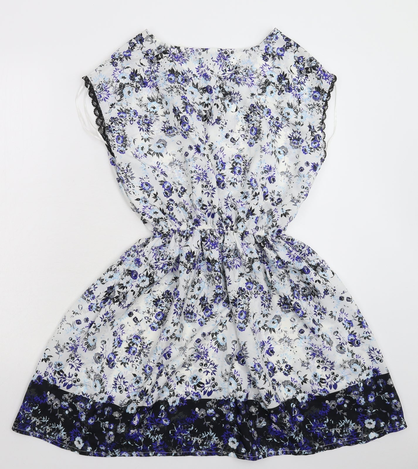 Select Womens White Floral  Fit & Flare  Size 6