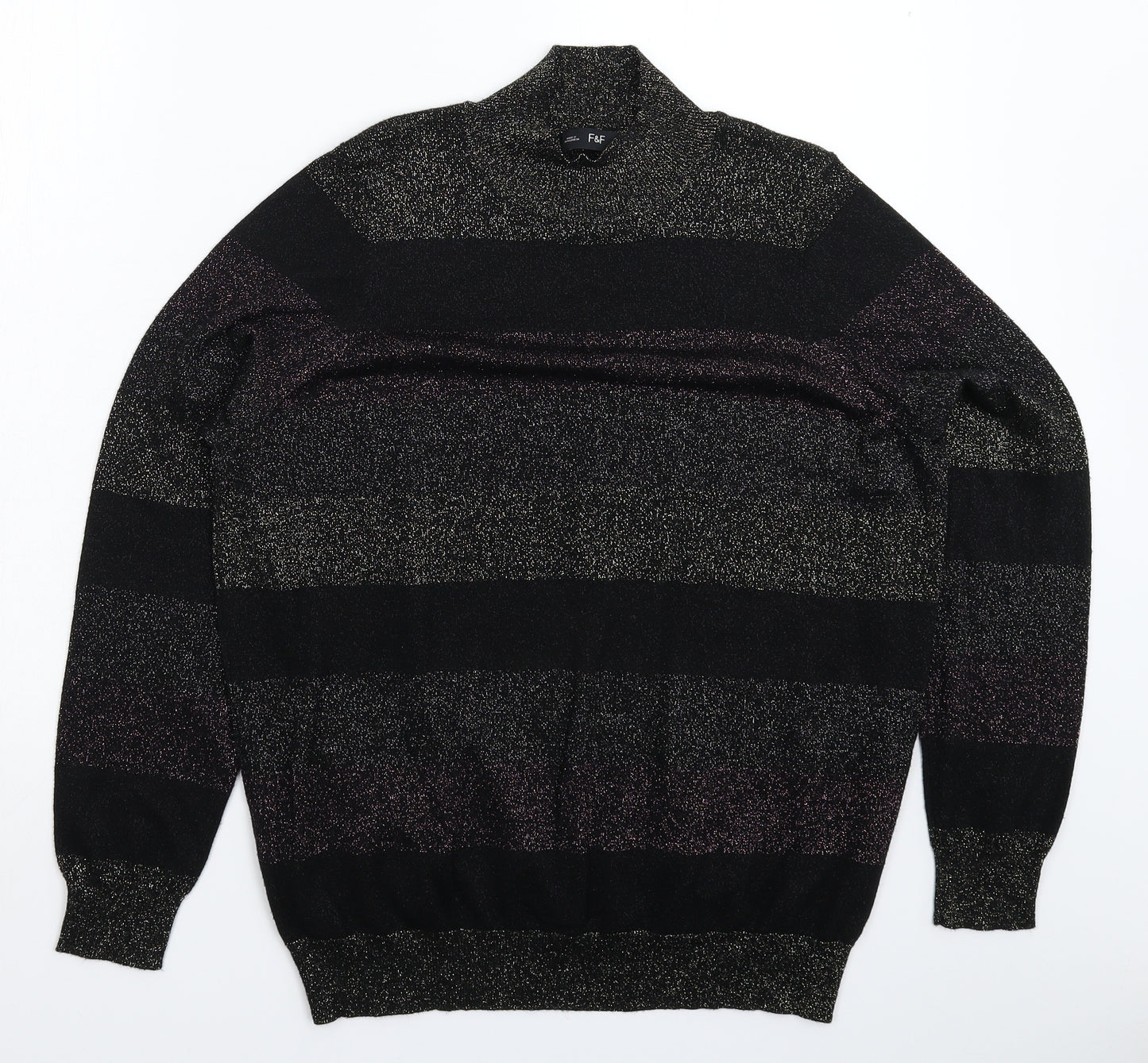 F&F Womens Multicoloured  Knit Pullover Jumper Size 20