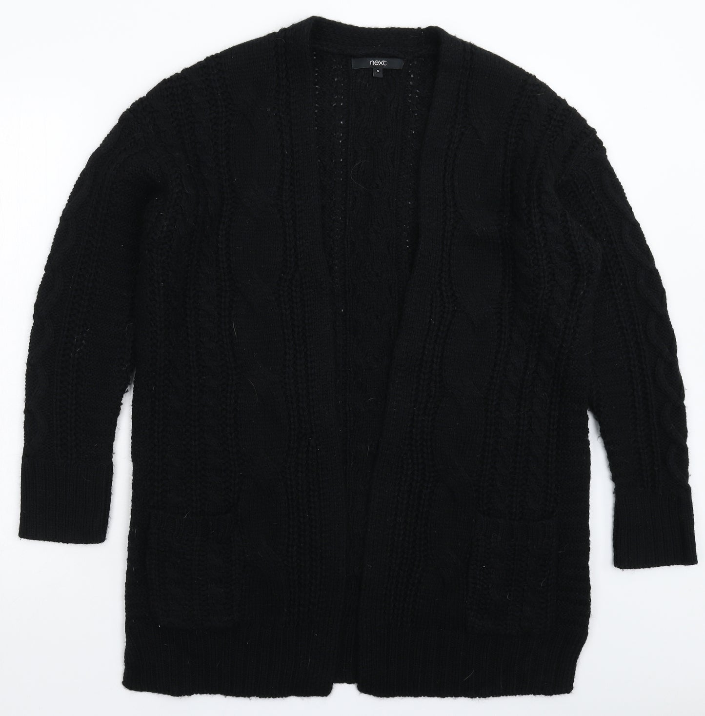 NEXT Womens Black  Knit Cardigan Jumper Size S