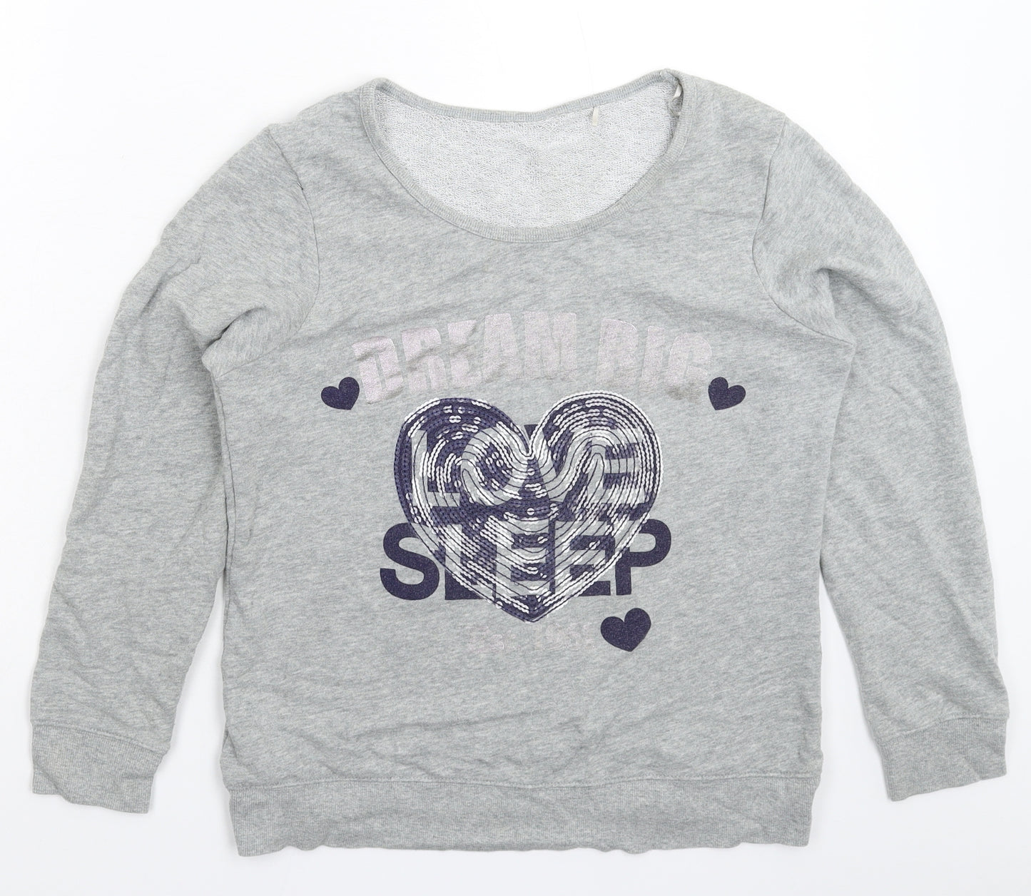 George Womens Grey   Pullover Sweatshirt Size 10