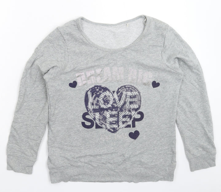 George Womens Grey   Pullover Sweatshirt Size 10