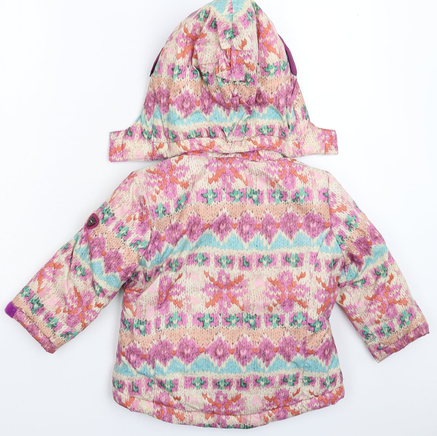 Mayoral Girls Multicoloured   Puffer Jacket Coat Size 3 Years