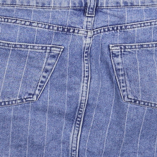 Denim & Co. Womens Blue  Denim Mini Skirt Size 8