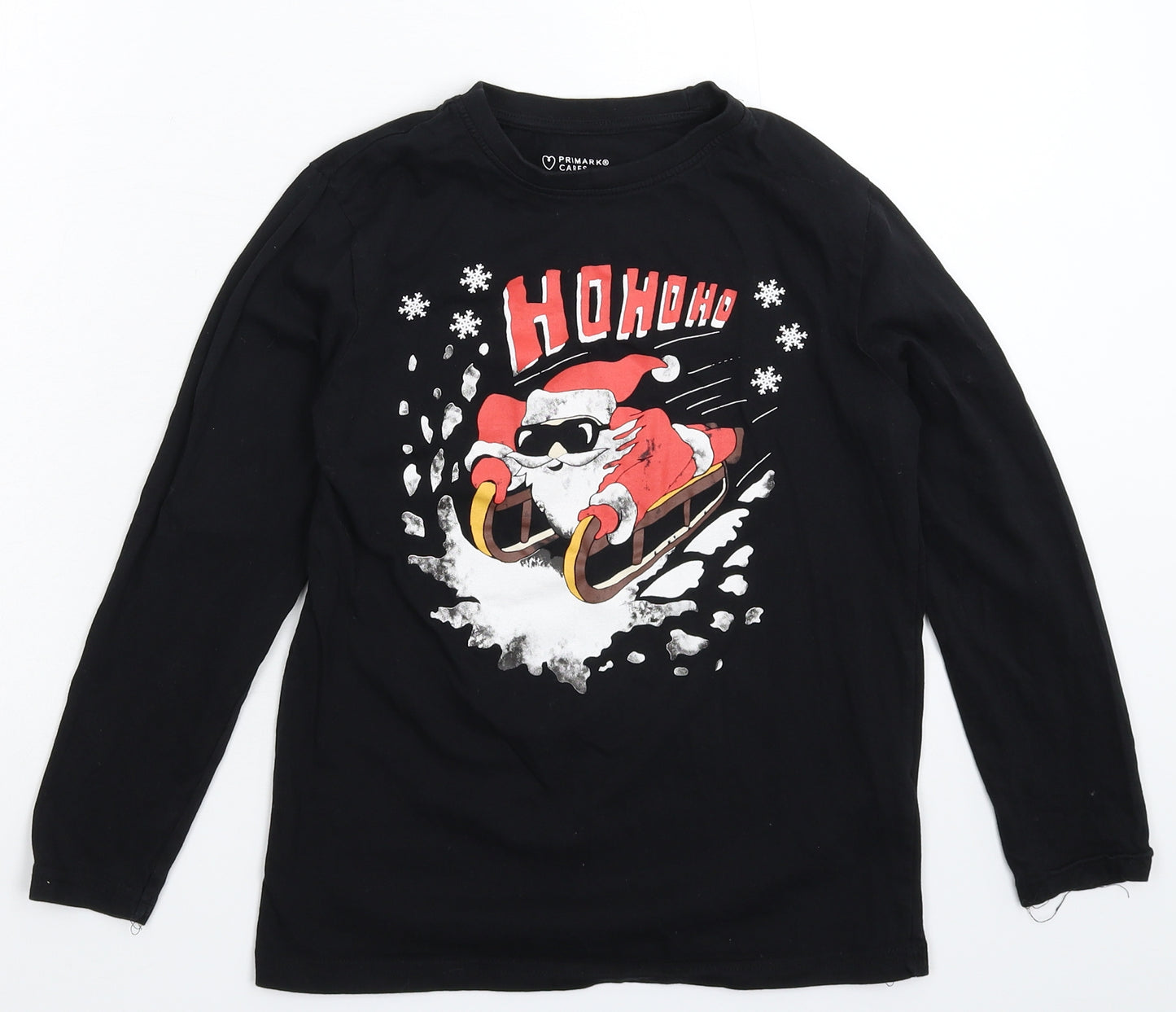 Primark Boys Black   Basic T-Shirt Size 9-10 Years