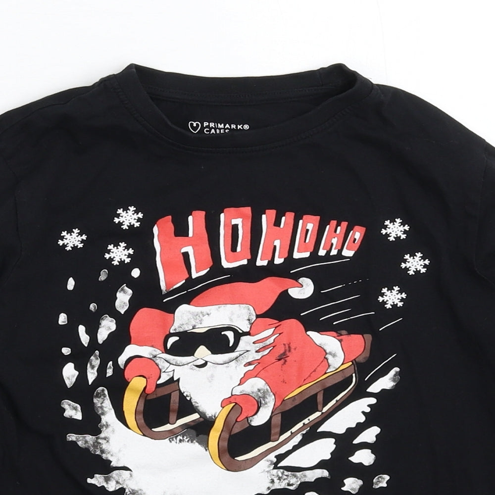 Primark Boys Black   Basic T-Shirt Size 9-10 Years