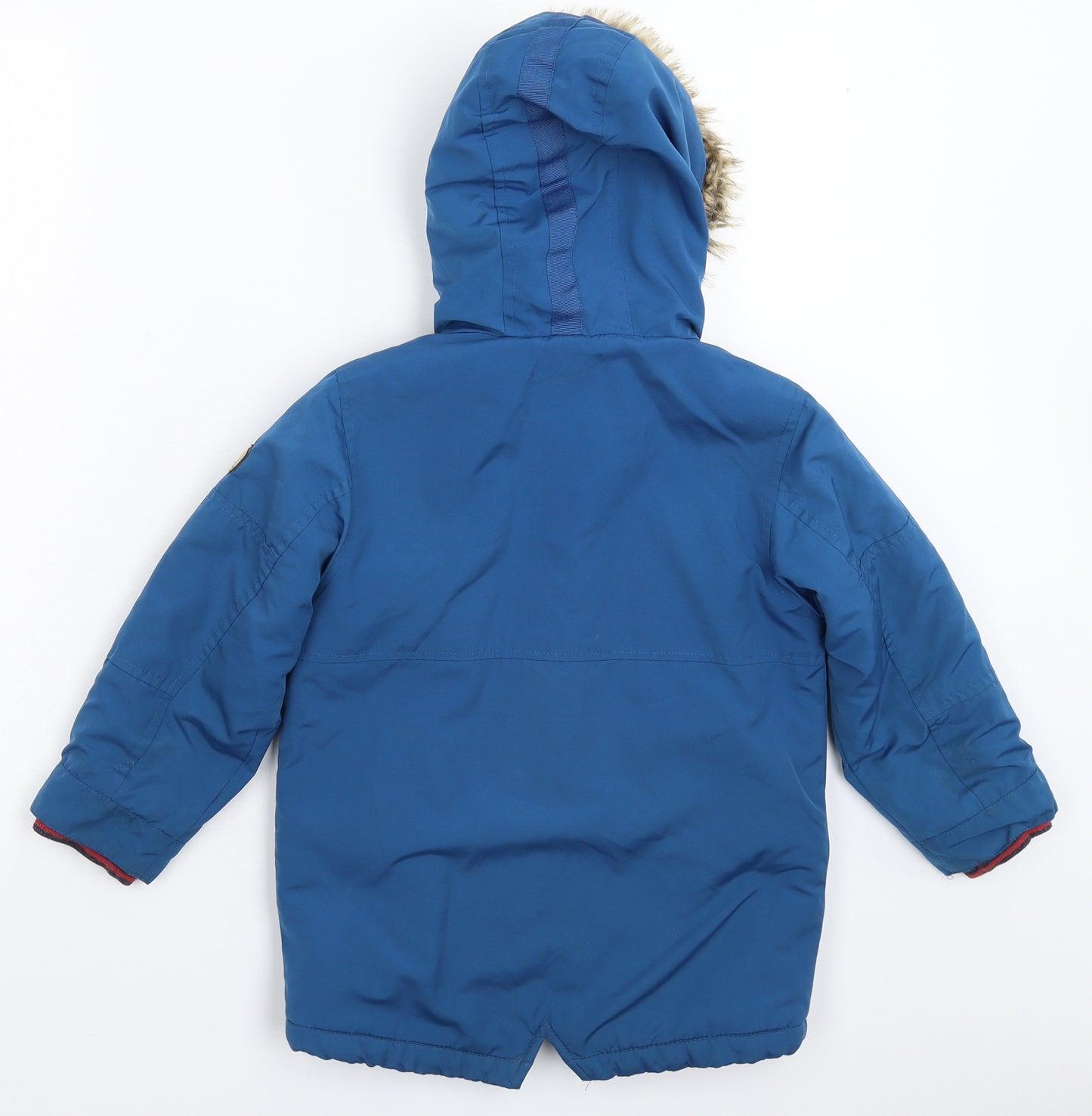 NEXT Boys Blue   Parka Coat Size 4-5 Years