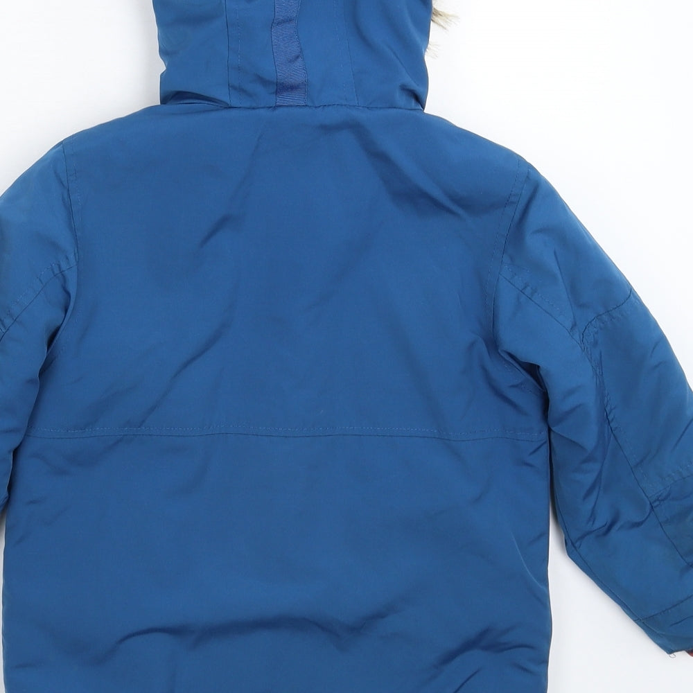 NEXT Boys Blue   Parka Coat Size 4-5 Years